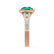 AMELIA - Lab Grown Emerald & Diamond 18k Rose Gold Halo Ring Engagement Ring Lily Arkwright