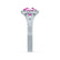 AMELIA - Lab Grown Pink Sapphire & Diamond 18k White Gold Halo Ring Engagement Ring Lily Arkwright