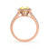 AMELIA - Lab Grown Yellow Sapphire & Diamond 18k Rose Gold Halo Ring Engagement Ring Lily Arkwright