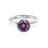 ANNORA - Chatham® Alexandrite 18k White Gold Twist Solitaire Ring Engagement Ring Lily Arkwright