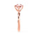 ANNORA - Chatham® Champagne Sapphire 18k Rose Gold Twist Solitaire Ring Engagement Ring Lily Arkwright