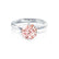 ANNORA - Chatham® Champagne Sapphire Platinum 950 Twist Solitaire Ring Engagement Ring Lily Arkwright