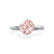ANNORA - Chatham® Champagne Sapphire Platinum 950 Twist Solitaire Ring Engagement Ring Lily Arkwright