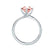 ANNORA - Chatham® Champagne Sapphire 18k White Gold Twist Solitaire Ring Engagement Ring Lily Arkwright
