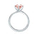 ANNORA - Chatham® Champagne Sapphire Platinum 950 Twist Solitaire Ring Engagement Ring Lily Arkwright