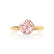 ANNORA - Chatham® Champagne Sapphire 18k Yellow Gold Twist Solitaire Ring Engagement Ring Lily Arkwright