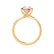ANNORA - Chatham® Champagne Sapphire 18k Yellow Gold Twist Solitaire Ring Engagement Ring Lily Arkwright
