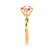 ANNORA - Chatham® Champagne Sapphire 18k Yellow Gold Twist Solitaire Ring Engagement Ring Lily Arkwright