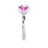 ANNORA - Chatham® Pink Sapphire 18k White Gold Twist Solitaire Ring Engagement Ring Lily Arkwright