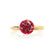 ANNORA - Chatham® Ruby 18k Yellow Gold Twist Solitaire Ring Engagement Ring Lily Arkwright