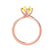 ANNORA - Chatham® Yellow Sapphire 18k Rose Gold Twist Solitaire Ring Engagement Ring Lily Arkwright