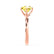 ANNORA - Chatham® Yellow Sapphire 18k Rose Gold Twist Solitaire Ring Engagement Ring Lily Arkwright