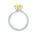 ANNORA - Chatham® Yellow Sapphire Platinum 950 Twist Solitaire Ring Engagement Ring Lily Arkwright