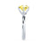 ANNORA - Chatham® Yellow Sapphire Platinum 950 Twist Solitaire Ring Engagement Ring Lily Arkwright