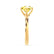 ANNORA - Chatham® Yellow Sapphire 18k Yellow Gold Twist Solitaire Ring Engagement Ring Lily Arkwright