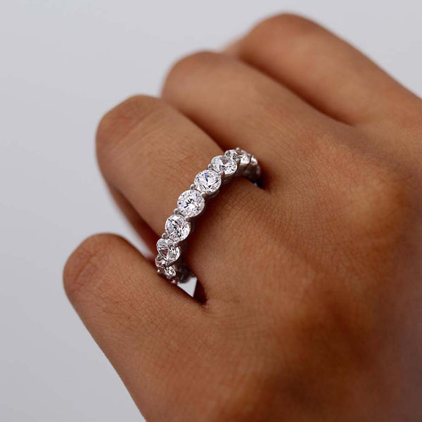 NADIA - 18k White Gold Statement Eternity Eternity Lily Arkwright