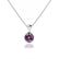 AURORA - Round Alexandrite 18k White Gold Solitaire Pendant Pendant Lily Arkwright