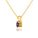AURORA - Round Alexandrite 18k Yellow Gold Solitaire Pendant Pendant Lily Arkwright