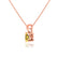 AURORA - Round Yellow Sapphire 18k Rose Gold Solitaire Pendant Pendant Lily Arkwright