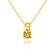 AURORA - Round Yellow Sapphire 18k Yellow Gold Solitaire Pendant Pendant Lily Arkwright