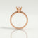 BELLE - Round Lab Diamond 18k Rose Gold Shoulder Set Ring
