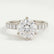 BELLE - Round Lab Diamond Platinum Shoulder Set Ring