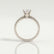 BELLE - Round Lab Diamond Platinum Shoulder Set Ring