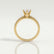 BELLE - Round Lab Diamond 18k Yellow Gold Shoulder Set Ring