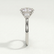 Blossom oval and pear lab diamond trilogy 18k white gold platinum engagement ring