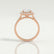 BLUSH - Round Lab Diamond 18k Rose Gold Petite Halo Ring