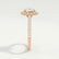 BLUSH - Round Lab Diamond 18k Rose Gold Petite Halo Ring