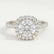 BLUSH - Round Lab Diamond 950 Platinum Petite Halo Ring
