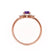 BALLET - Pear Alexandrite & Diamond Half Halo Tiara Ring 18k Rose Gold Engagement Ring Lily Arkwright