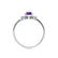 BALLET - Pear Alexandrite & Diamond Half Halo Tiara Ring 18k White Gold Engagement Ring Lily Arkwright
