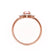 BALLET - Pear Champagne Sapphire & Diamond Half Halo Tiara Ring 18k Rose Gold Engagement Ring Lily Arkwright