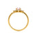 BALLET - Pear Champagne Sapphire & Diamond Half Halo Tiara Ring 18k Yellow Gold Engagement Ring Lily Arkwright