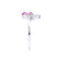 BALLET - Pear Pink Sapphire & Diamond Half Halo Tiara Ring 18k White Gold Engagement Ring Lily Arkwright