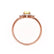 BALLET - Pear Yellow Sapphire & Diamond Half Halo Tiara Ring 18k Rose Gold Engagement Ring Lily Arkwright