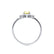 BALLET - Pear Yellow Sapphire & Diamond Half Halo Tiara Ring Platinum 950 Engagement Ring Lily Arkwright