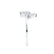 BALLET - Pear Moissanite & Diamond Half Halo Tiara Ring 18k White Gold Engagement Ring Lily Arkwright