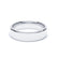- Ready to Ship 5mm Bevelled Edge Profile Wedding Ring Platinum 950