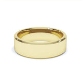 - Bevelled Edge Profile Wedding Band 9k Yellow Gold Wedding Bands Lily Arkwright