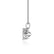 BRIGITTA - Round Lab Diamond 6 Claw Lotus Leaf Pendant 950 Platinum Pendant Lily Arkwright
