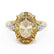 CARMELLA - Oval Fancy Yellow Lab Diamond Trilogy Engagement Ring Inspired by Carmen Montero Mundt