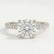 CATALINA - Round Lab Diamond 18k White Gold Shoulder Set Ring