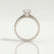 CATALINA - Round Lab Diamond 18k White Gold Shoulder Set Ring
