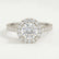 CECILY - Round Lab Diamond Platinum Halo