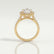 CECILY - Round Lab Diamond 18k Yellow Gold Shoulder Set Ring