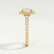 CECILY - Round Lab Diamond 18k Yellow Gold Shoulder Set Ring