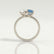 CELESTE - Emerald Blue Lab Diamond & Pear Lab Diamond Toi et Moi 18k White Gold